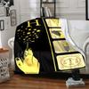 1pc Harry Potter Flannel Throw Blanket - HD Printed Lightweight Soft Warm All-Season Blanket for Sofa, Bed, Travel, Camping 054