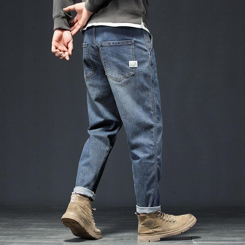 Herre bomull uformelle jeans for menn Høy kvalitet herrebukser