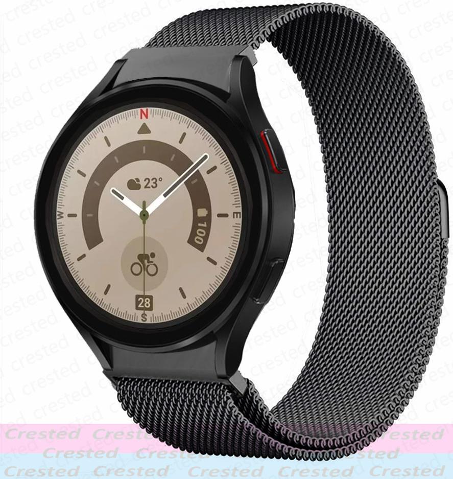 Milanese Loop Strap For Samsung Galaxy Watch 5/6/4 Classic/44mm 40mm 46mm No Gaps Metal Bracelet Galaxy Watch 5 pro 45mm Band