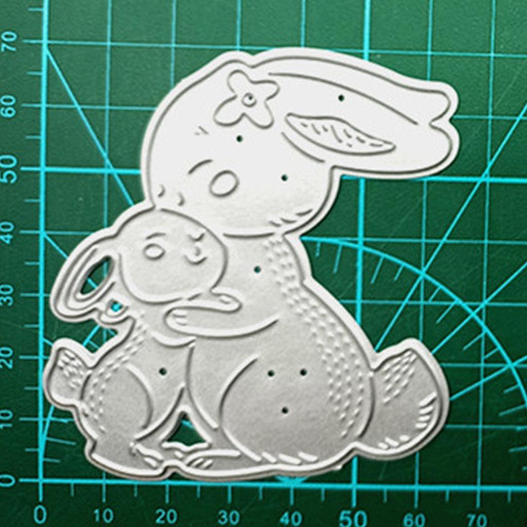 Bunny Die Cuts Rabbits Rabbits Metal Cutting Dies DIY Embossing Mold Scrapbooking Album-Photo Frame Making Decorations