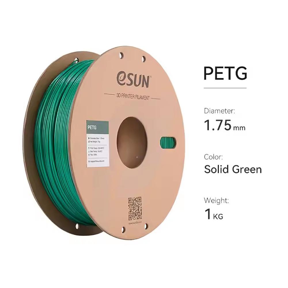 ESUN PETG 3D Printer Filament 1.75mm 1KG/spool PETG Filaments FDM Plastic Rod 240-260℃ Waterproof High Toughness Moulding