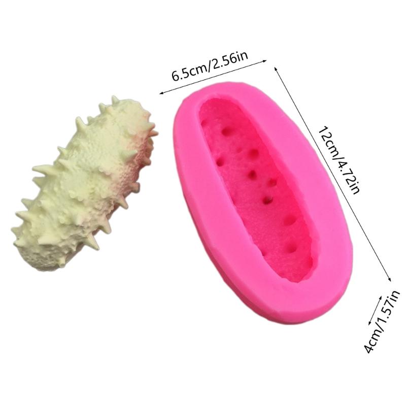 Fondant Molding Tool Flexible Silicone Cake and Cupcake Decorating Mold Cucumber/Abalone Shaped Dessert Making Mold