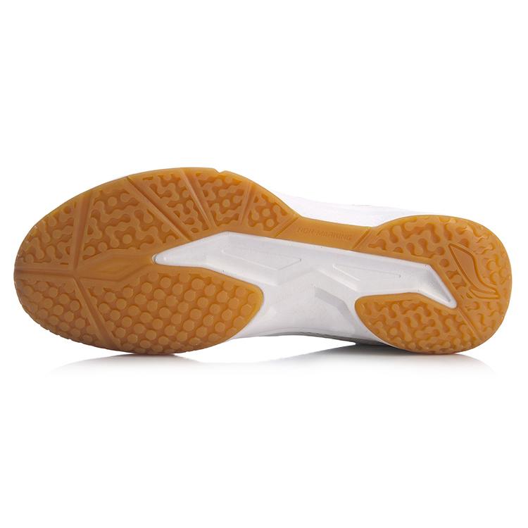 Li Ning Ace Dämpfung Rutschfest Abriebfest Atmungsaktiv Niedrig geschnittene Badminton-Schuhe Herren Weiß AYTP011-4