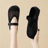 Breathable Mesh Small Single Shoes Women's Summer New One-word Buckle with Flat Bottom Comfortable Shallow Mouth Round Head Women's Shoes Fashionable 
