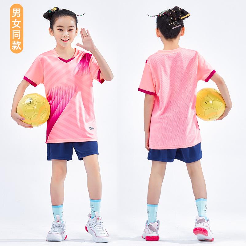 New Children's and Students' Football Uniforms, Training Uniforms, Men's and Women's Badminton Uniforms, Breathable, Quick-drying, Sweat-absorbing 