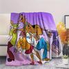 Scooby Doo Cute Cartoon Style Pattern Flannel Blanket, High Quality Comfortable for All Seasons, Home Decor, Warmth and Comfort, Perfect for Gifts.