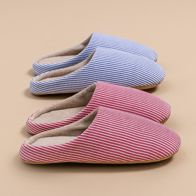 Cixi cotton slippers winter women's autumn couple home use indoor confinement warm non-slip plush home cotton slippers men