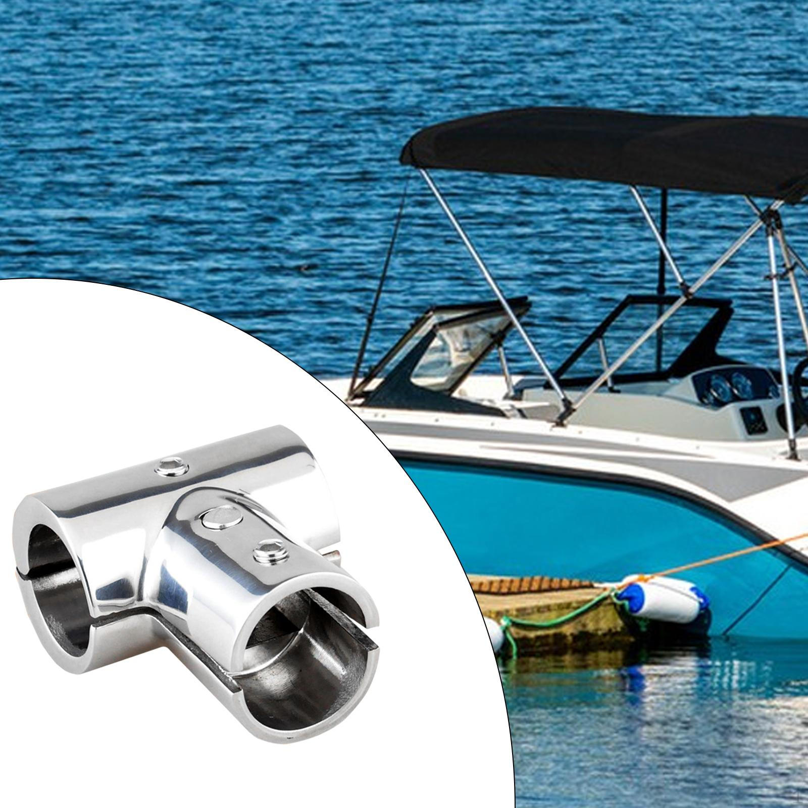 

Фитинг поручня для лодки, трехходовой тройник для тяжелого оборудования с полированной поверхностью 90 Degree 25mm