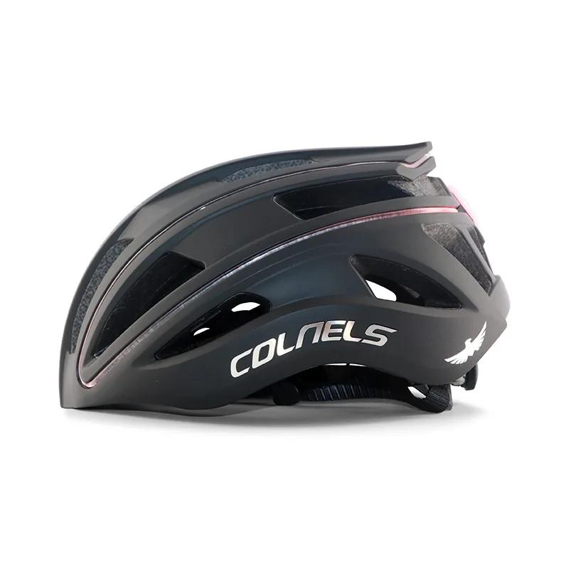COLNELS Professional Cycling Helmet USB Charging Tail Light with Light Bar Outdoor Riding Sports Road Racing Bicycle Helmet M(54-58)cm
