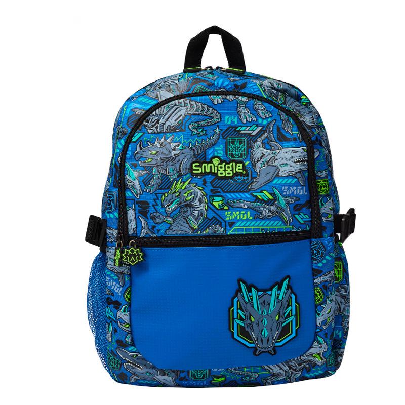 Smiggle Australia Large-Capacity Cartoon Backpack with Lunch Bag for Primary School Students