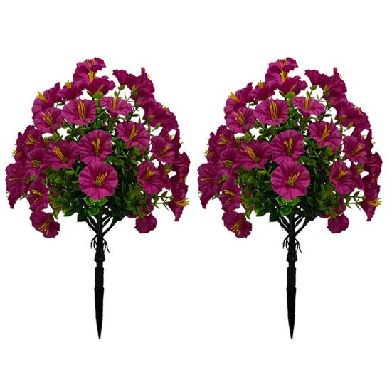 1/2 st Konstgjord Morgonhimmel Trädgårdsspett UV-beständig Falsk Blomsterpigga Bröllopsfest Inomhus Utomhus Trädgårdsvägg Falsk Blomsterdekoration