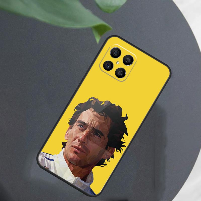 Racing Ayrton Senna Case For Honor Magic 7 Lite 5 6 8 Cover For Honor 200 400 Pro 90 70 50 X8a X8b X9a X9b X9c