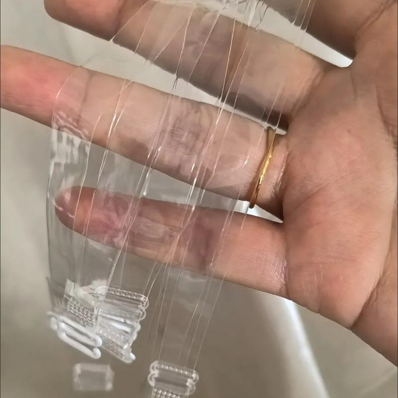 10pcs Nonslip Transparent Bra Straps Invisible Detachable Adjustable Shoulder Strap Women Elastic Bra Belt Underwear Accessories