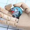 Skeleton Ghost Brooch: Cartoon Horror Style Badge for Bags and Clothes – Fun, Humorous Novelty Decoration