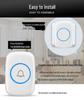Universal Wireless Doorbell with 60 Ringtones - Compatible with UK, EU, US, AU Standards