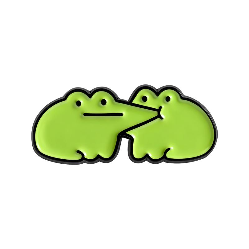 

Froggy Enamel Pins Frog Lovers Forest Bottle Wicth Cowboy Brooches Lapel Badges Funny Scientist Animal Jewelry Gift for Friends