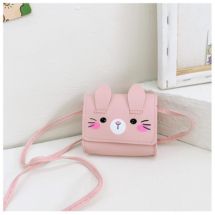 

Новая детская сумка с милым кроликом, маленькая сумка, повседневная сумка через плечо, сумка-мессенджер, мини-сумка для пеленания младенцев с рисунком розовый
