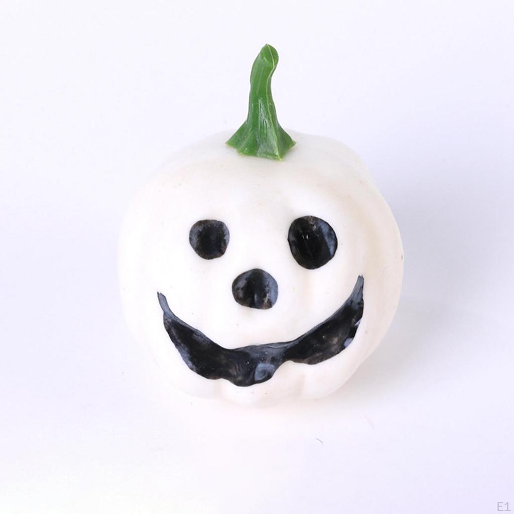 12 Stück Niedliche Künstliche Kürbisse Modell Halloween Dekoration Stapelbar Einzeln 2x2,8 Zoll für