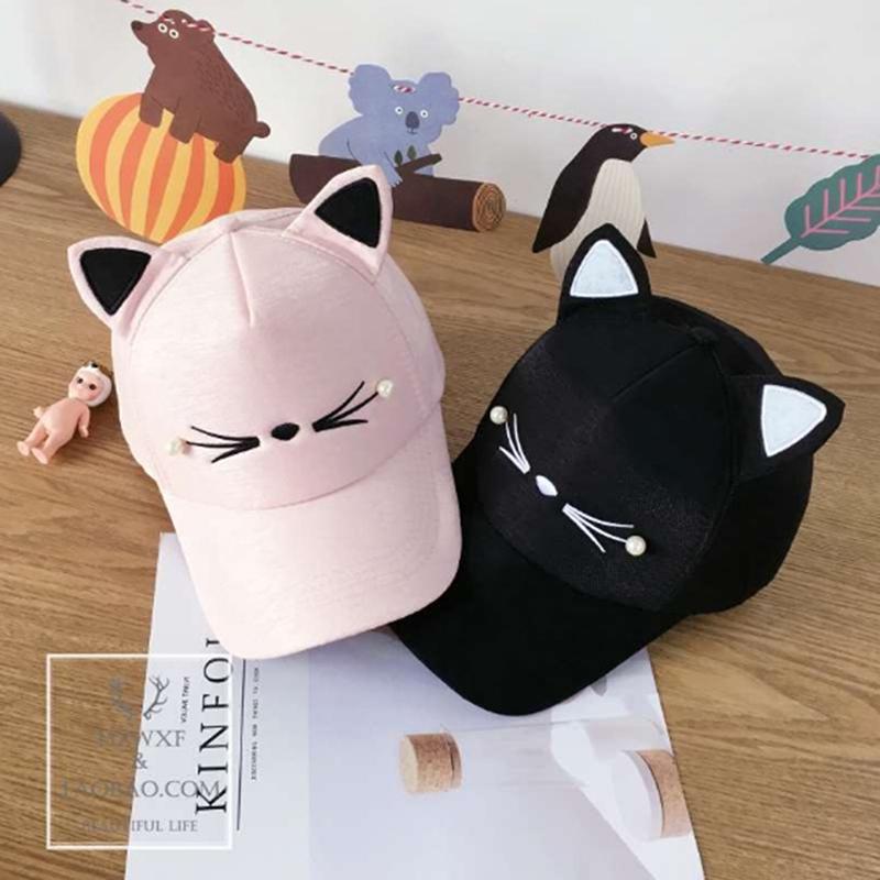 Adjusted Baseball Hip-Hop Golf Cat Ear Cap Outdoor Cotton Sun Hat