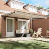 Retractable Awning Frame Beige 400 X 300 Cm Polyester with PU Coating