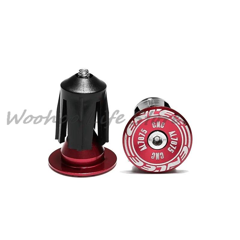 1 Pair Bike Grip Handle Bar End Cap Aluminium Alloy MTB Handlebar Grips Plugs Caps For Bicycle Handlebar Accessory