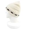 Pristine CHANEL Knit cap COCO Mark Knit hat white cashmere Women AAB112 Used