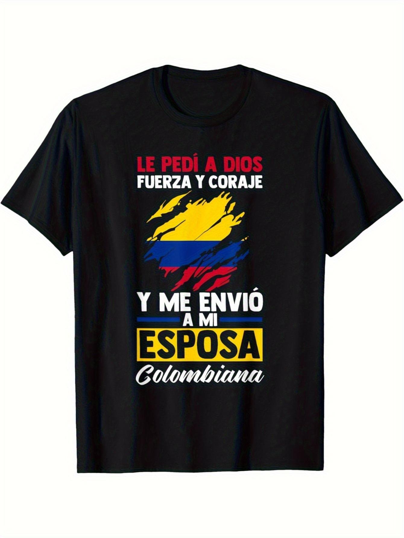 Men s Fun Colombian Wife Quotes T-shirt XXXXL