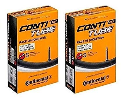 

Set of two Continental Race28 Wide Tubes, 700x25-32c, 42mm Presta, Presta Fit [Parallel Import]