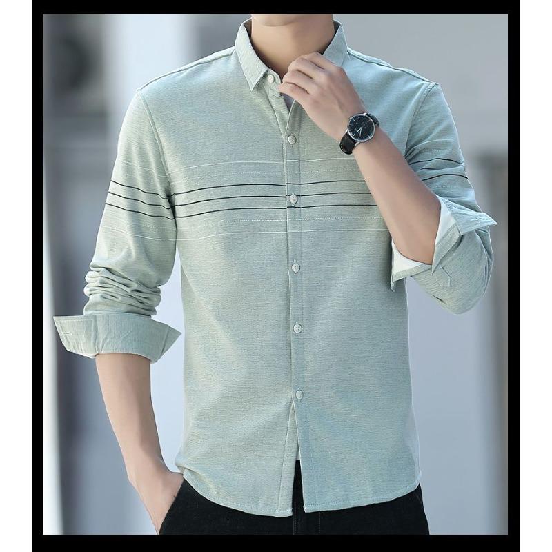 Ciepła Koszula Męska Koreański Styl Jesień i Zima Aksamitna Koszula z Długim Rękawem Młodzieżowa Casualowa Wszechstronna Kurtka Pikowana