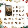 Reusable Christmas Tree Decor Greek Myth Advent Calendar, 24Pcs Acrylic 2D Ornament Set with Vintage Holiday Gift for History Buffs Gold Tone, Hanging