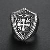 Cross-carved Shape Acrylic Geometric Men's Jewelry Ring for Men and Women