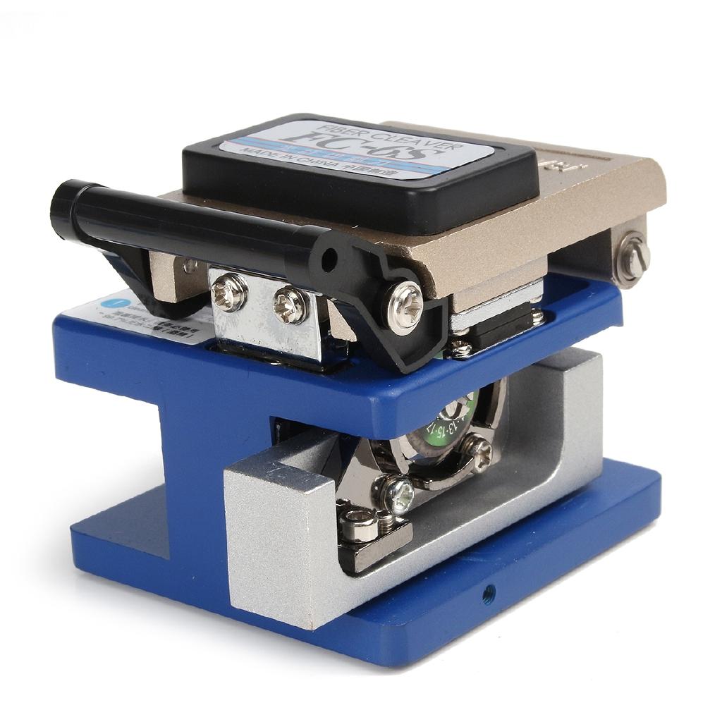 Fiber Optic FTTH Tool Kit with Fiber Cleaver and Optical Power Meter 5km Visual Fault Locator Wire stripper New