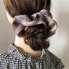 College Style Plaid Scrunchies Women Girls Elastic Hair Rubber Bands Accessories Hair Ring Rope Headdress Headwear Ornament