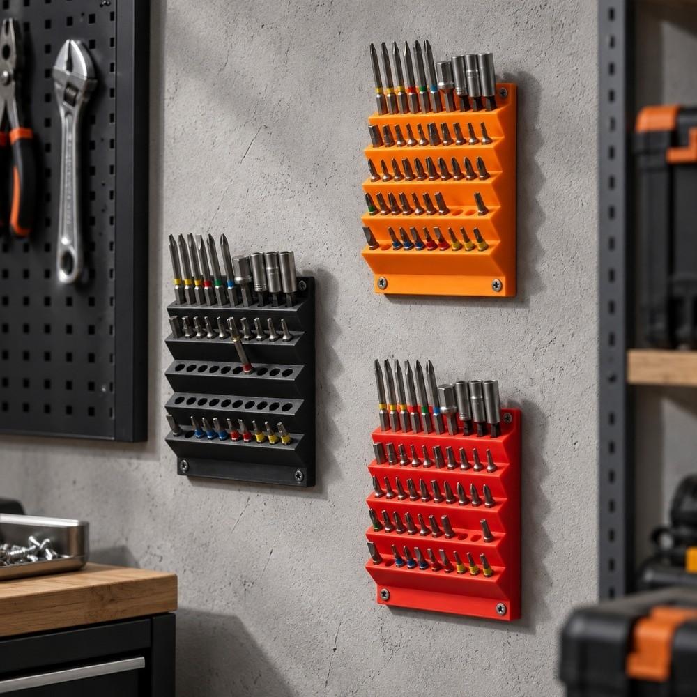 3D Printing Hex Screwdriver Bit Holder 50 Hole Drill Bit Storage Stand Carpenter