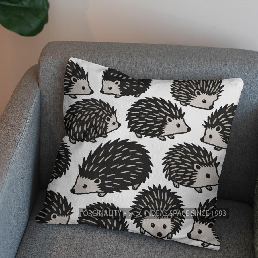 2D Geometric Paper-Cut Rabbit Pattern Cushion Cover Pattern Cushion Cover Suitable For Sofa Bedroom Car Pillow Cover