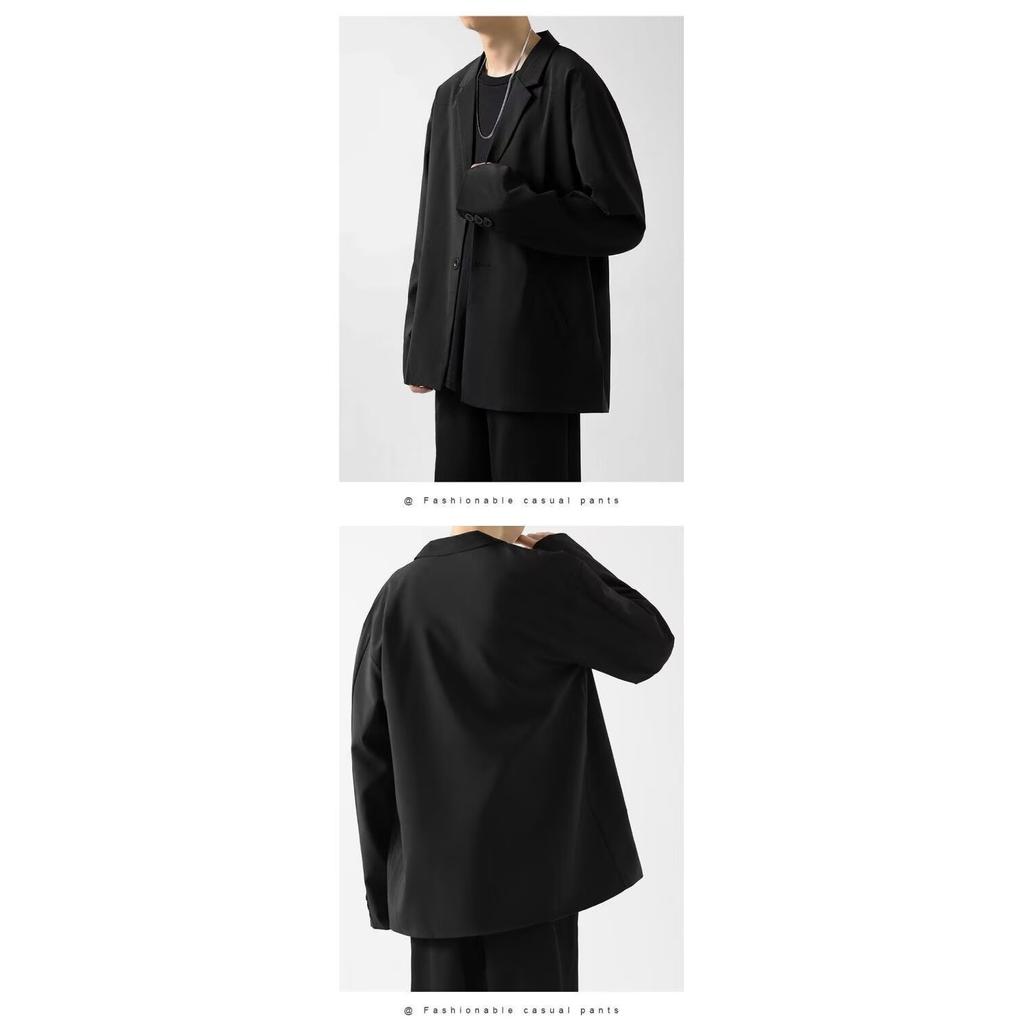 Korean Style Trendy Men's Jacket Handsome Loose Hong Kong Style Suit Jacket Men Spring and Autumn All-Match Leisure Suit
