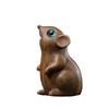 Grünes Sandelholz Schnitzerei Rattenfigur Tier Miniatur Tierkreis Maus Ornament Büro Schreibtisch Zubehör Für Heimdekoration Geschenke