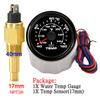 Customized10mm 14mm 17mm 21mm Temperature Sensor+52mm Water Temperature Gauge Universal for Boat Car Auto Motorcycle Thermometer
