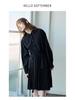 Spring Casual Lapel Modal Shirt with Lace-up for Women - Cloud-like, Solid Color