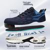 Unisex Steel Toe Safety Shoes - Anti-smash & Puncture Resistant, Breathable, Shock-absorbing PU Sole Work Shoes.