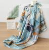 100% mulberry silk silk scarf women's  spring and summer double-sided printed silk scarf shawl