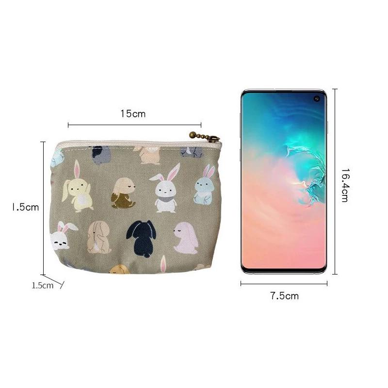 Cute Flower Fruit Printing Coin Purses Women Credit Card Holder Mini Wallet Coin Pouch Clutch Key Coin Money Bags for Girls