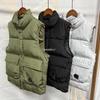 CP Stand Collar Company Badge Padded Vest Streetwear Winter Warm Coat Men