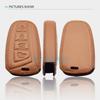 Leather Car Key Cover Bag For Hyundai Santa Fe Sport Equus Genesis Sedan Azera Grandeur Remote Fobs Shell Case Auto Accessories