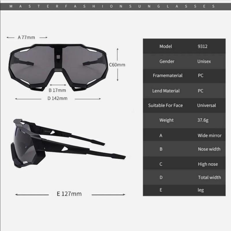 Outdoor Cycling Sunglasses Protection Windproof Glasses Men Women Sports Sunglasses Riding Fishing Runing Hikking Eyewear
