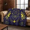 Divinationssymbol Sonne Mond Tarot Magie Flanelldecke Weiche Warme Überwurfdecke für Schlafzimmer Wohnzimmer Bett Reisen Camping Picknick