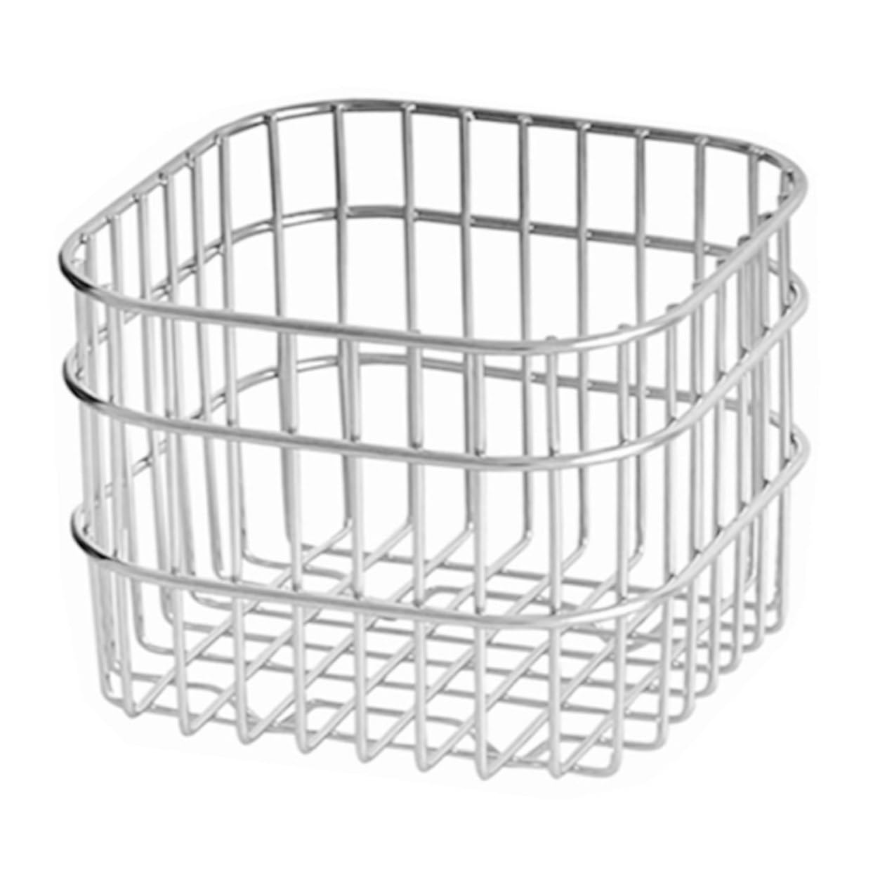 

1PC, stainless steel storage basket, kitchen basket, fruit basket, kitchen storage basket S