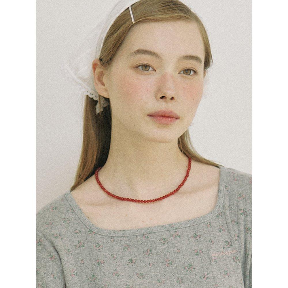 Onyx Rouge Necklace - Red