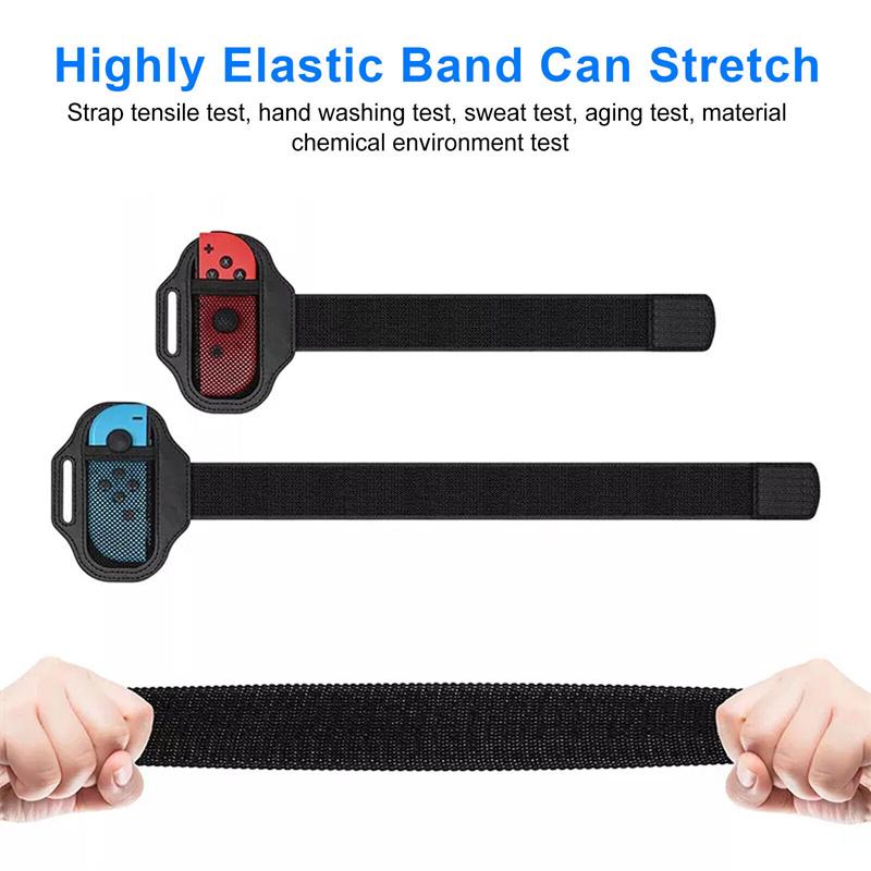 2Pc Leg Strap For Switch Sports Play Soccer, For Joycons Switch Oled Model Controller Game Accessories,Adjustable Elastic Strap