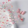 Magico Strawberry Mousse Cartoon Embossed Nail Stickers - Matte, Thin, Transparent Nail Art Decals (TS-3814)